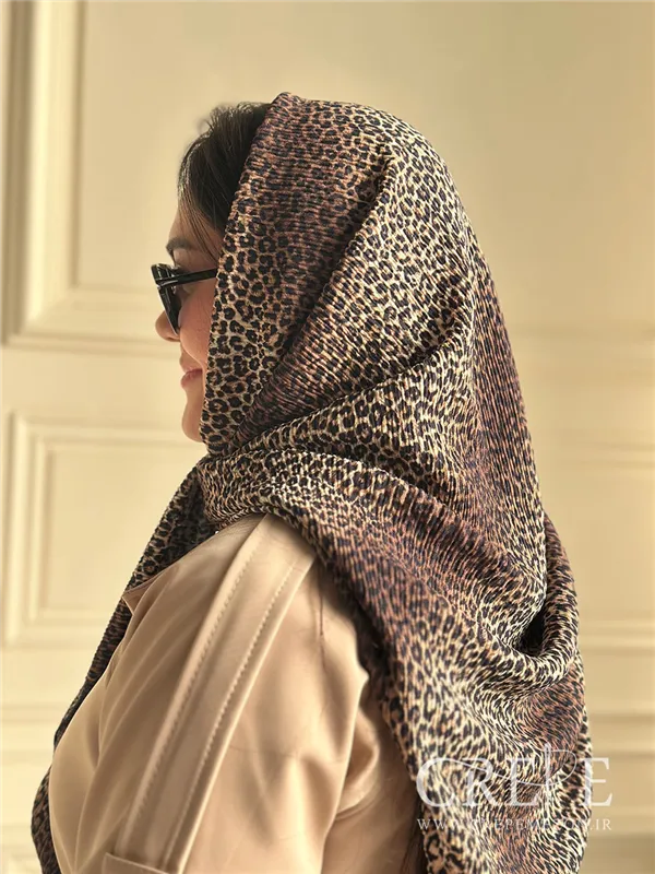 روسری پلنگی قواره 120