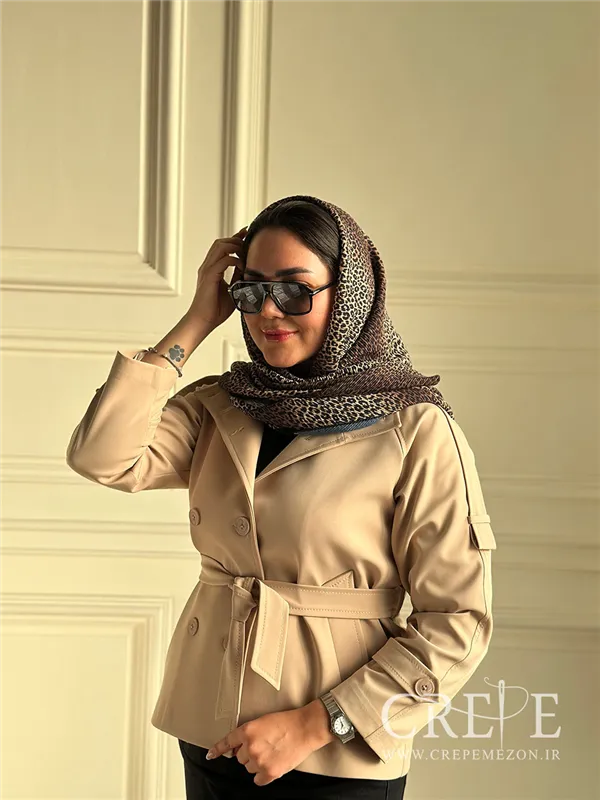 روسری پلنگی قواره 120