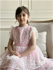 پیراهن مجلسی تور طرح برگ