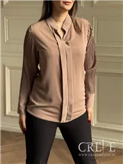 شومیز دوپیله آستین پلیسه