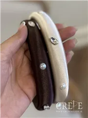 تل ساتن با نگین و مروارید