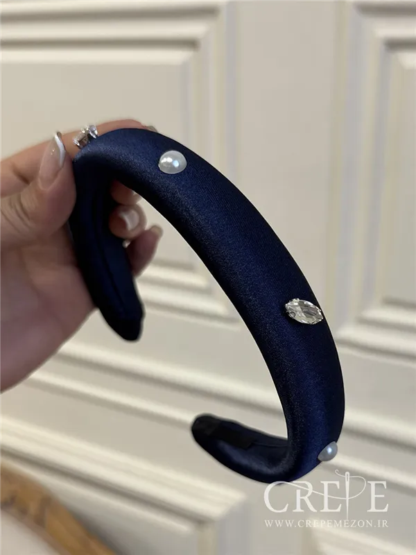 تل ساتن با نگین و مروارید