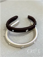 تل ساتن با نگین و مروارید