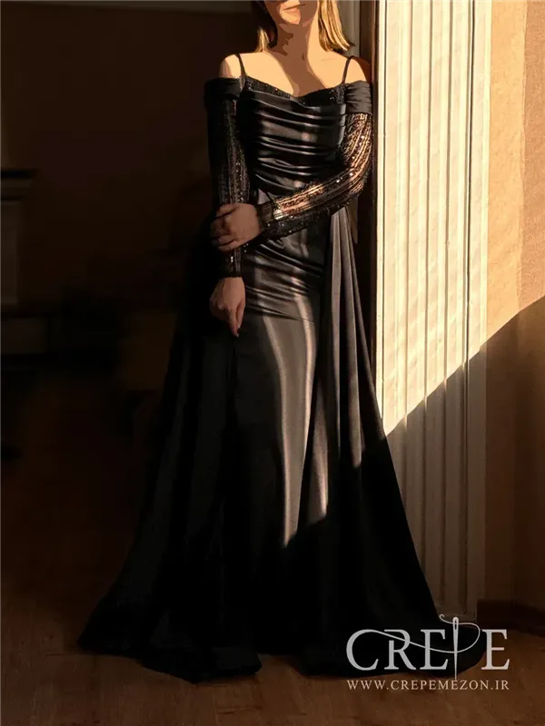 ماکسی زارا  آستین سنگ دوزی آریانا 