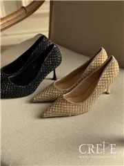 کفش مجلسی نگینی پاشنه 7/5 سانت