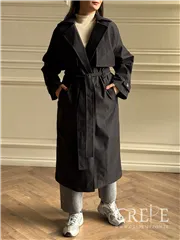 بارانی بلند کمردار