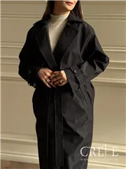 بارانی بلند کمر دار