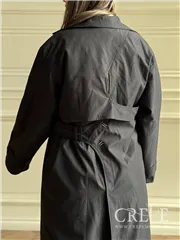 بارانی بلند کمر دار