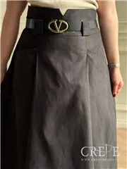 دامن جیر دو جیب کمربنددار