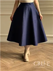 دامن جین نیم کلوش قد 86 