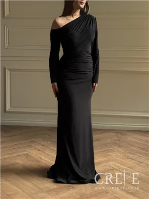 ماکسی نگینی سرشانه کارشده