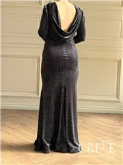 ماکسی مخمل نگینی پشت باز