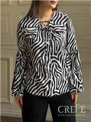 شومیز یقه بندی زبرا