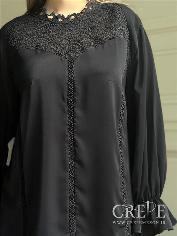 شومیز یقه گیپور