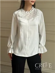 شومیز یقه گیپور