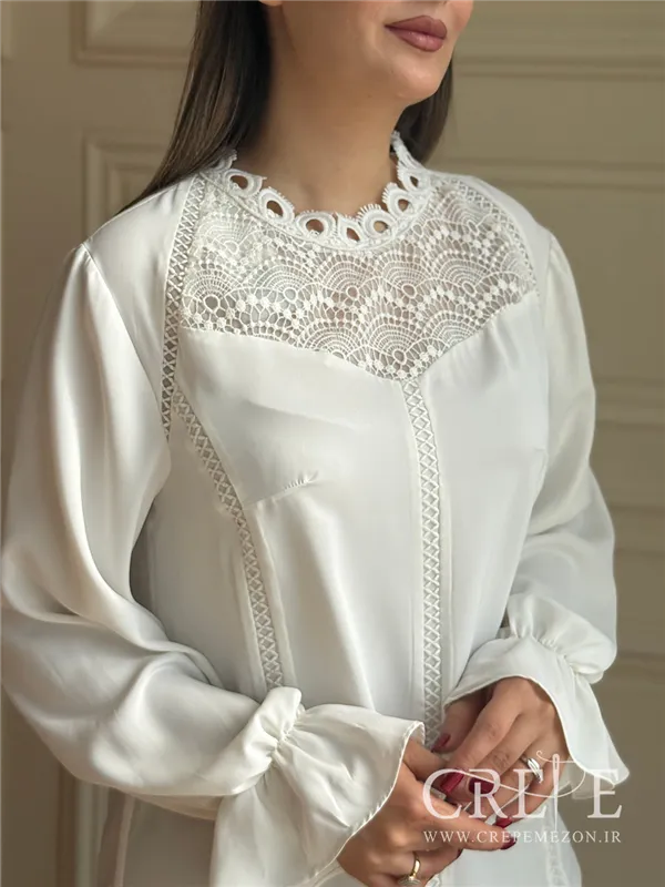 شومیز یقه گیپور