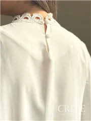 شومیز یقه گیپور