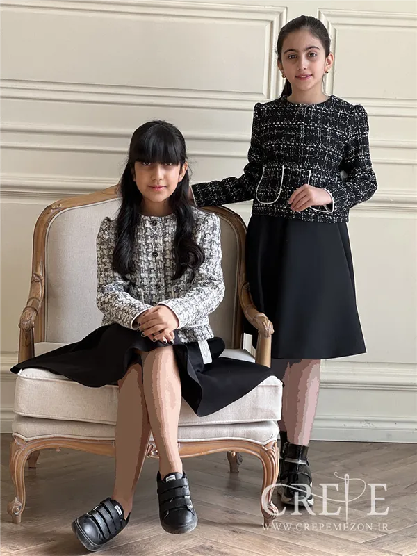 کت کراپ شنل جیب مغزی دوزی