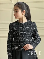 کت کراپ شنل جیب مغزی دوزی