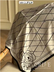 مینی اسکارف طرح گل رز