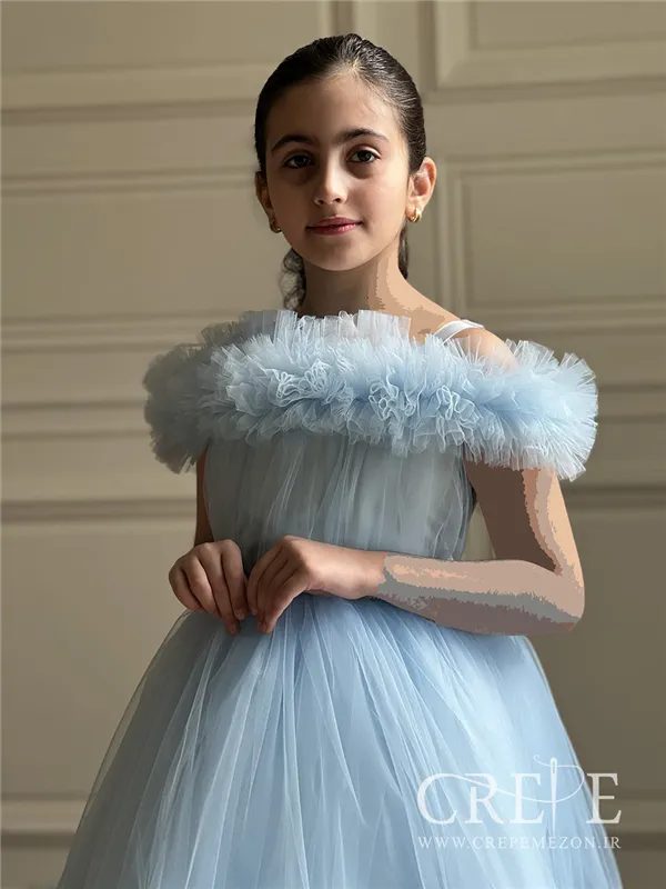 |پیراهن نسترن دنباله دار