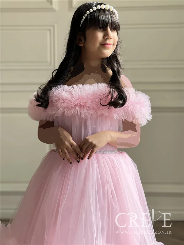 |پیراهن نسترن دنباله دار