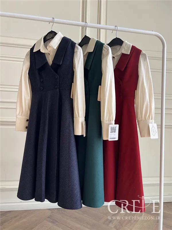 سارافان کشمیر یقه آمریکایی