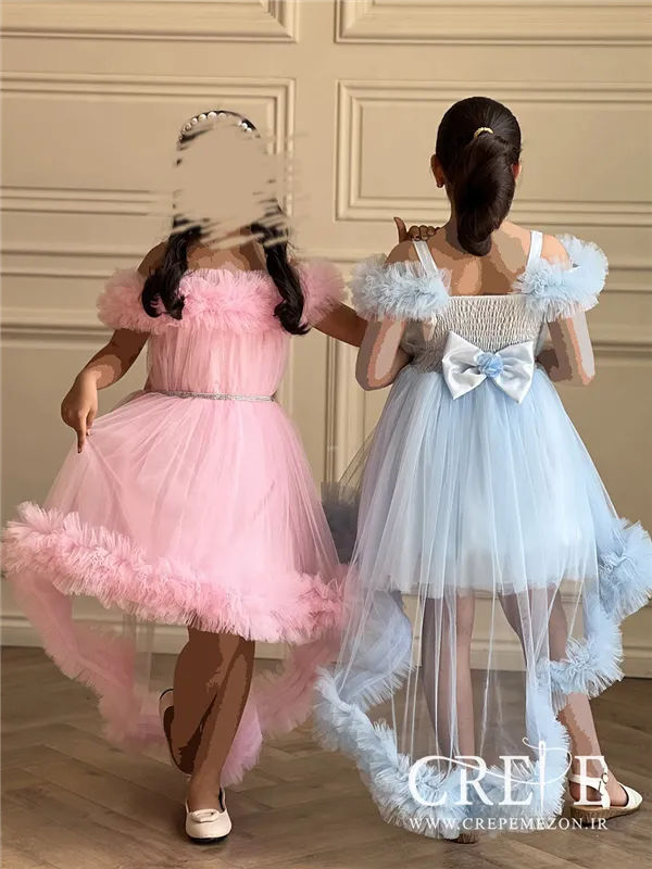 |پیراهن نسترن دنباله دار