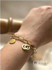 دستبند استیل دولاین گوچی