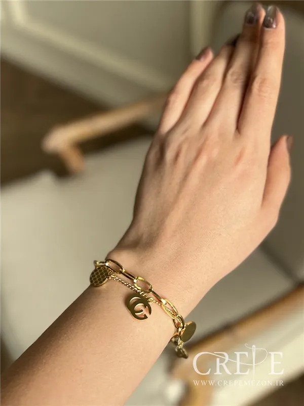 دستبند استیل دولاین گوچی