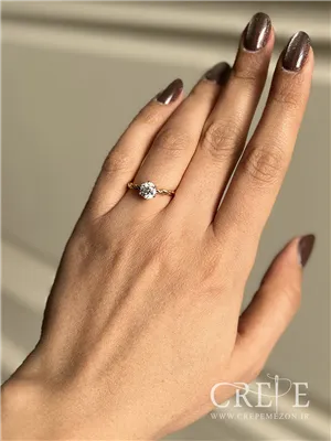 انگشتر ژوپینگ سولیتر طلایی