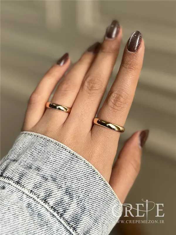 رینگ ساده ژوپینگ طلایی