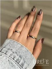 رینگ ساده ژوپینگ طلایی