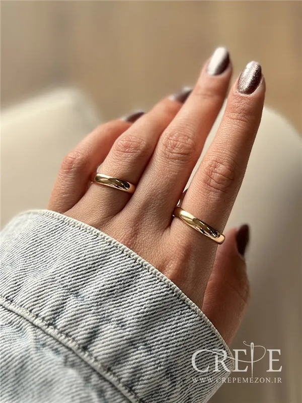 رینگ ساده ژوپینگ طلایی