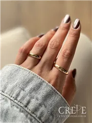 رینگ ساده ژوپینگ طلایی