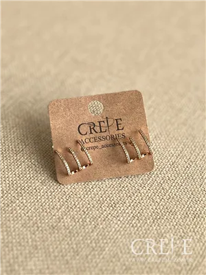 گوشواره ژوپینگ 3 لاین 