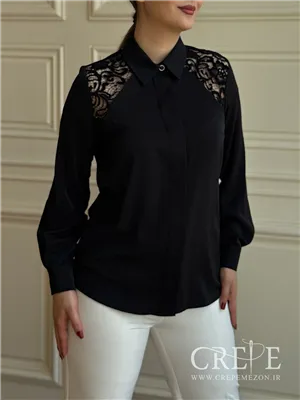 شومیز الیزه سرشانه گیپور