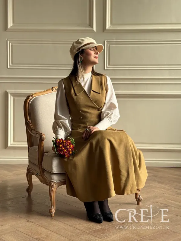 سارافون کشمیر یقه آمریکایی