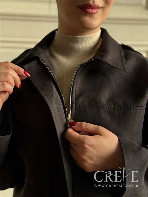 کت جیر جلو زیپ