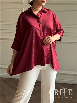 شومیز آستین سه ربع کیمونو