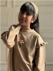 بلوز گل برجسته 