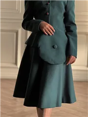 ست وکت ودامن نیکی تینیجری دکمه گلدوزی