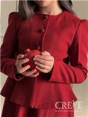 ست وکت ودامن نیکی تینیجری دکمه گلدوزی