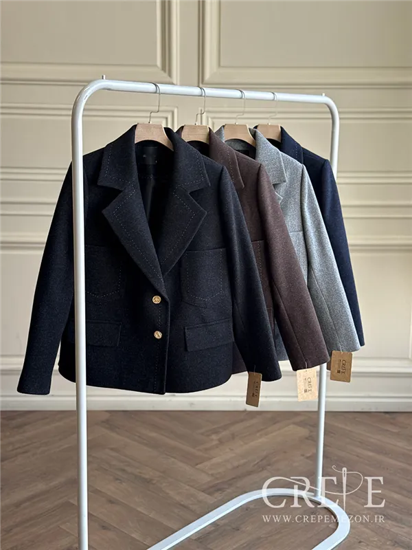 کت کوک دوزی جیب دار