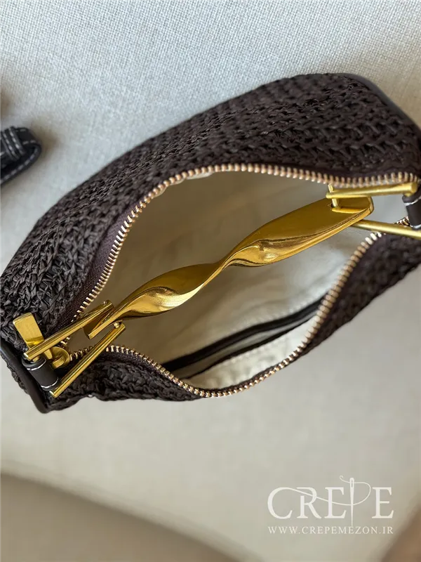 کیف هلالی طرح بافت