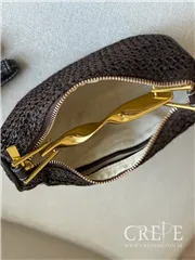 کیف هلالی طرح بافت