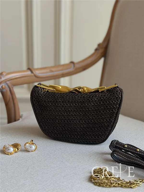 کیف هلالی طرح بافت