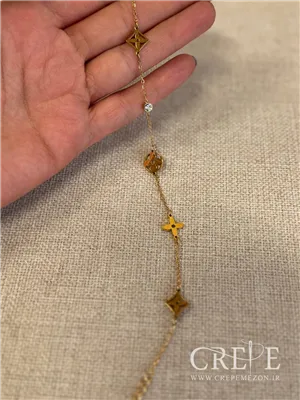 دستبند استیل قفل و لویی ویتون