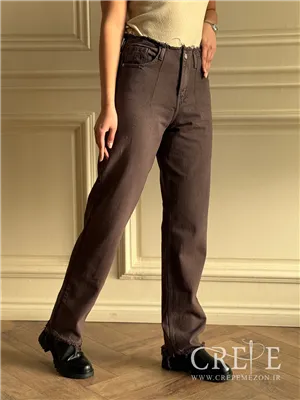جین نیم بگ کمر ریش قد 110