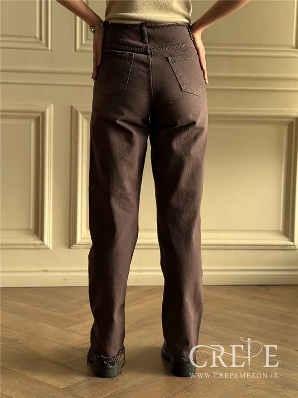 جین نیم بگ کمر ریش قد 110